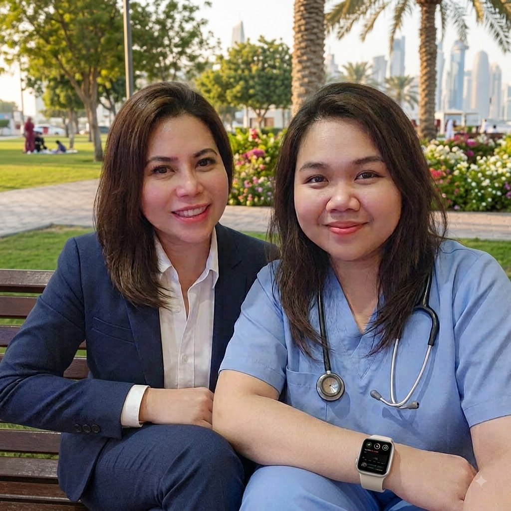 Jackie with her daughter Jalandrea, a Registered Nurse
