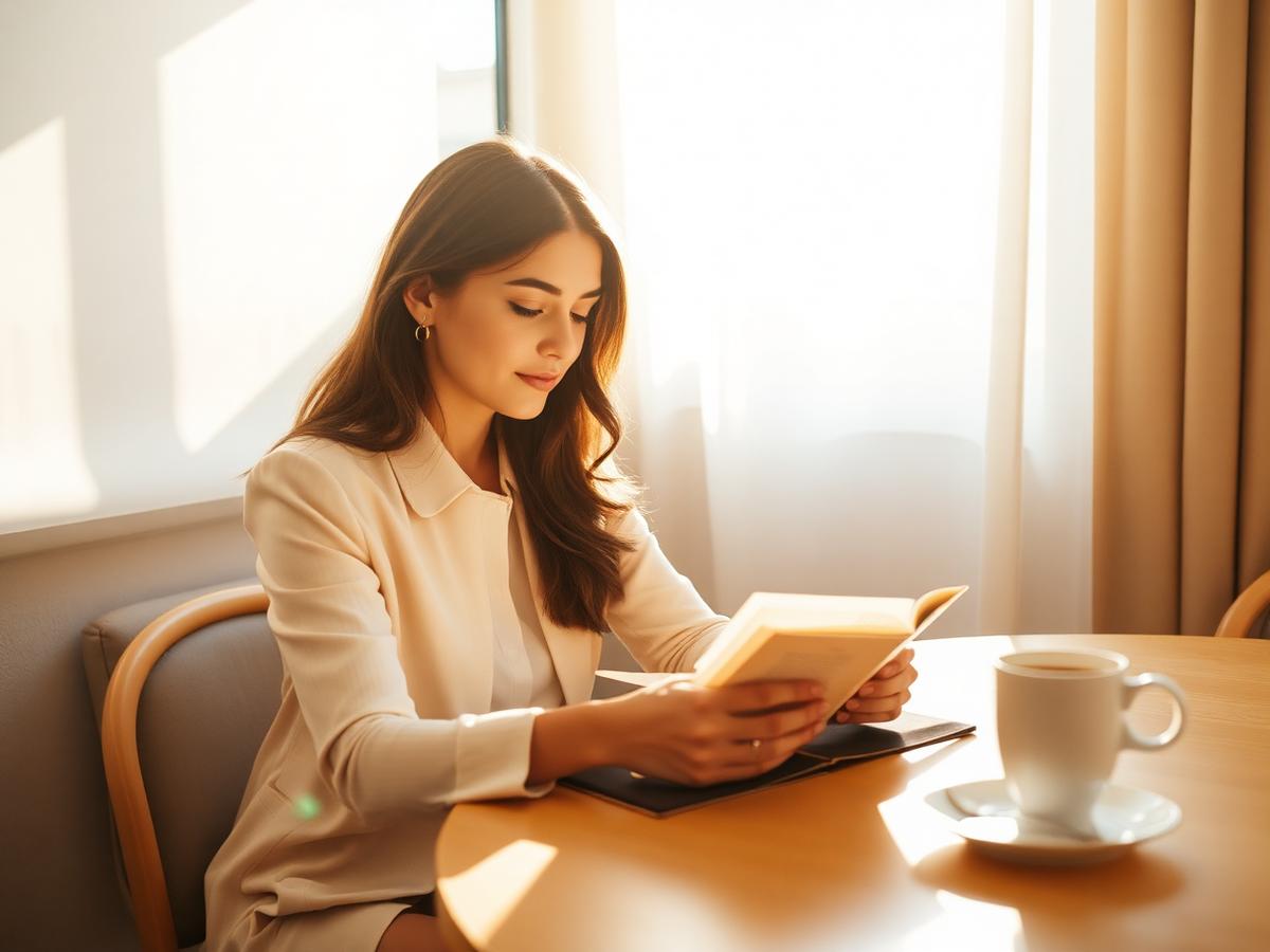 A quiet morning of reading