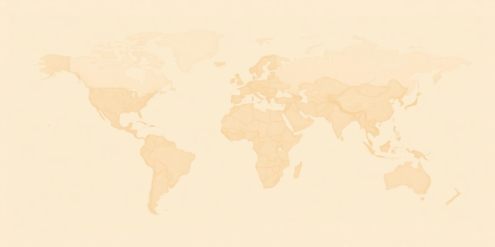 World map showing destinations Jackie has visited